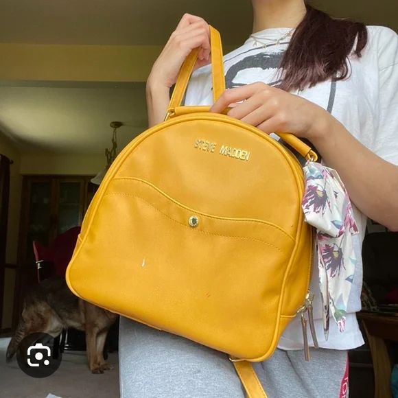 Steve Madden | Bags | Steve Madden Yellow Backpack Vibrant 
